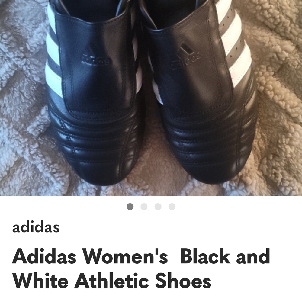 Adidas Women's Classic Black and White Sneakers